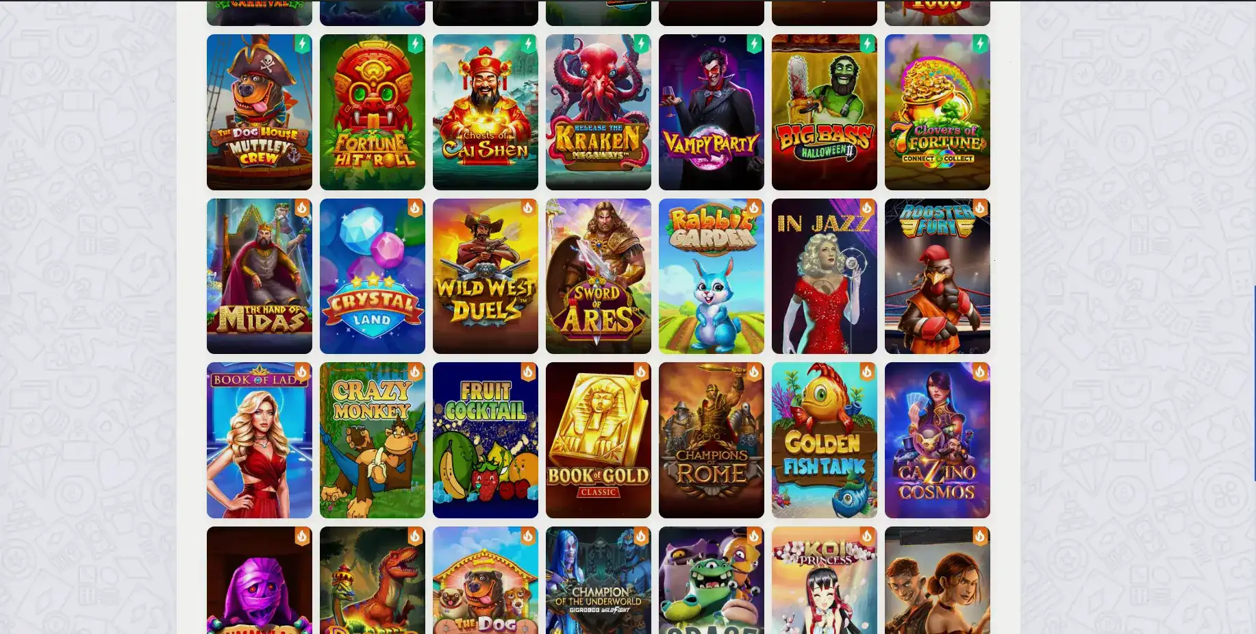 Интерфейс игрового зала Бц Гейм казино на компьютере